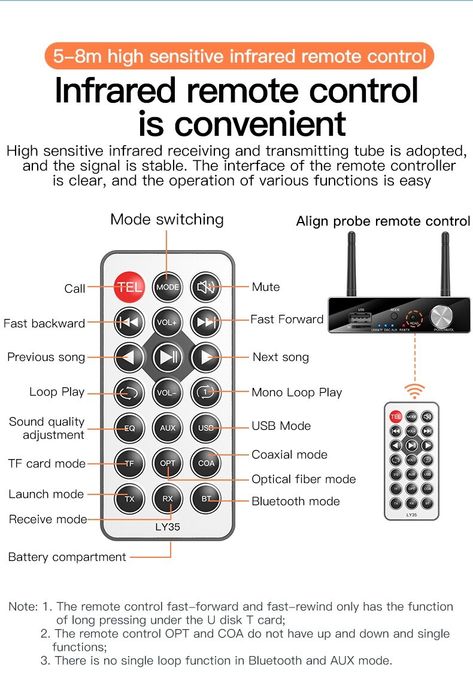 Bluetooth 5.3 приёмник/передатчик, aux,RCA, coaxial, оптический,type-C