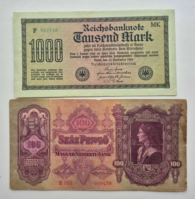 Набір банкнот світу 1920 - 1930 років  6 бон