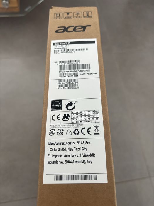 Vendo Portátil Gaming ACER Nitro V15 ANV15