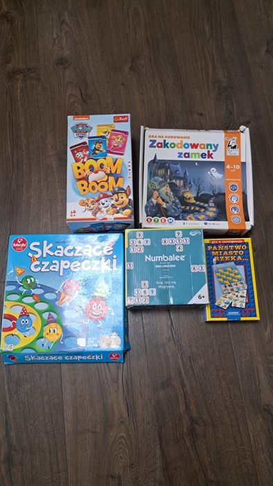 Gry planszowe 5 sztuk