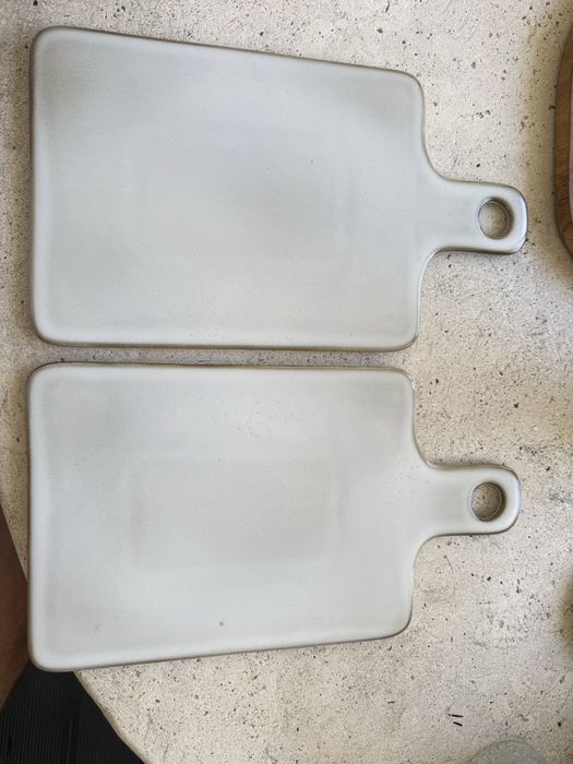 Kave Home Tábuas de Servir em Grés Conjunto 2 Peças Cozinha Decoração