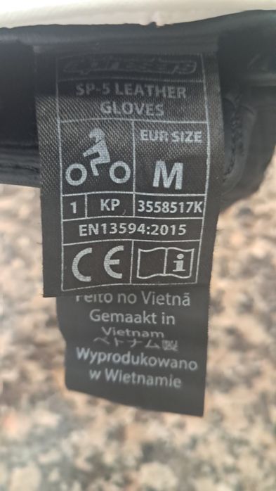 Luvas de motociclista