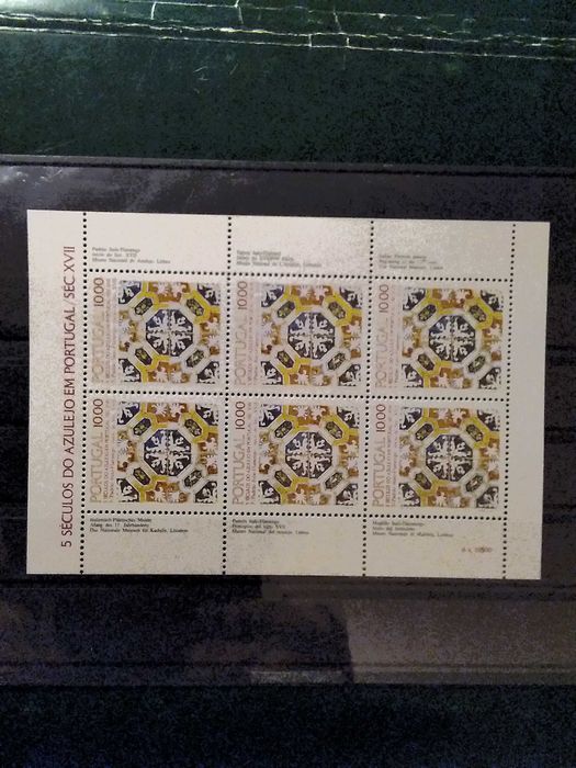1982 Bloco 5° Século do Azuleijo Em Portugal MNH **