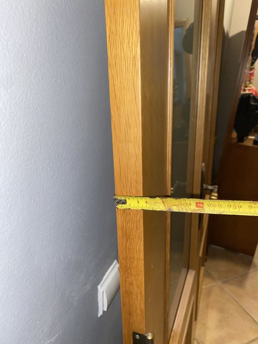 Portas madeira e vidro