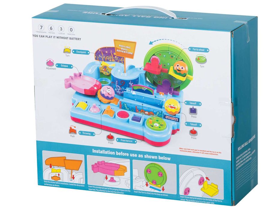 Hit 2021 !!! Edukacyjny Tor Przeszkód Zręcznościowy Wyścig Kulek