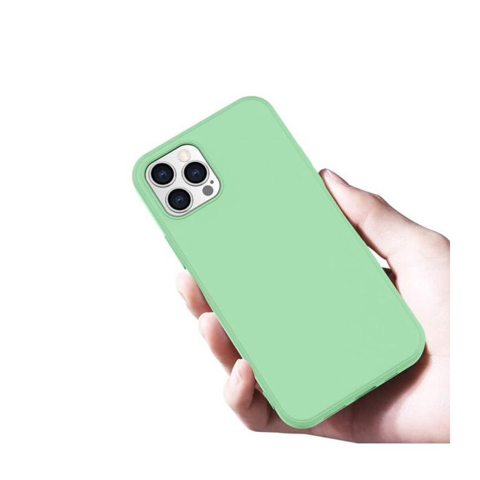 Etui silikonowe plecki iPhone 12 / 12 Pro Matcha Green