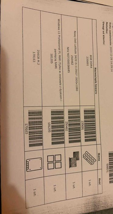 Laptop Dell latitude 3420 14"