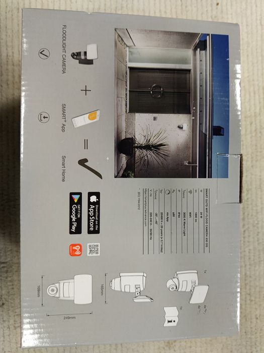 Kinkiet ogrodowy naswietlacz z kamerka Ledvance LED 24 W