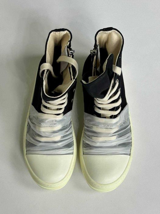 Rick Owens Geobasket Ramones jumbo laces чорні кеди opium archive кеды