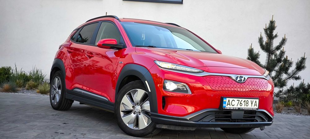 Hyundai kona 64kw, 20р. Їде 590км.!Максималка!Шкіра, асистенти, обігріви, обдуви Хюндай Кона