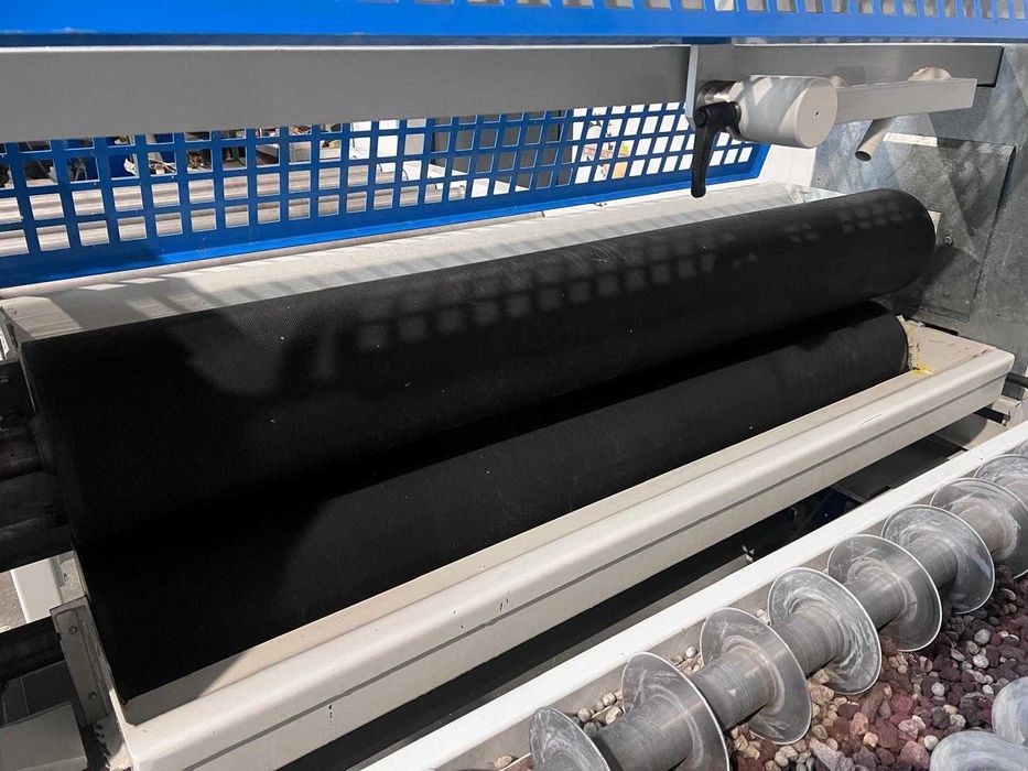 Walcowa nakładarka kleju OSAM S2R-1300 + stół talerzykowy OSMA TDM