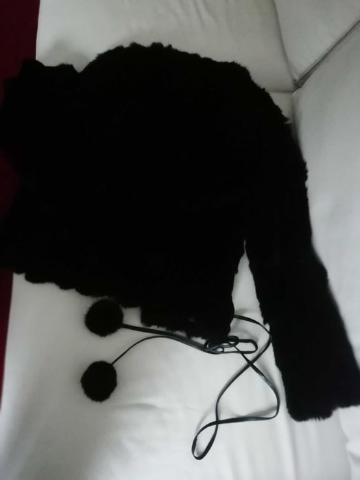 Casaco em pele genuína