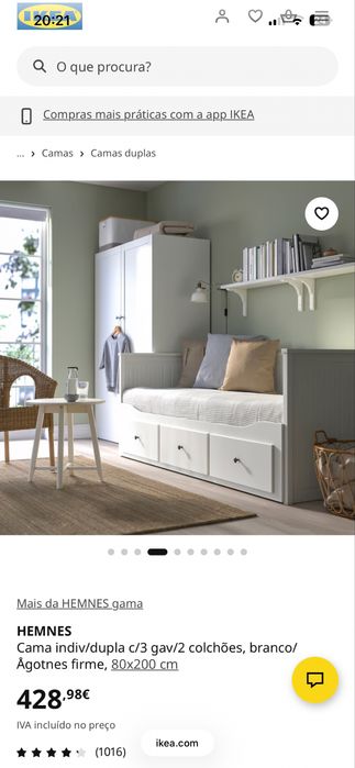 Cama Individual/Dupla + 2 colchões IKEA