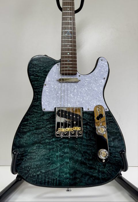 Gitara lutnicza typu telecaster, ergonomiczna, ręcznie robiona