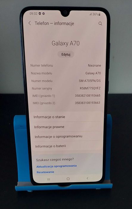 Samsung Galaxy A70 6,7" Super Amoled 6 GB / 128 GB NFC 32Mpx 4G LTE