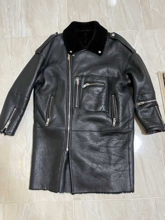 Дублянка натуральна M,L ,авіатор, косуха.Натуральная дубленка 44-46-48