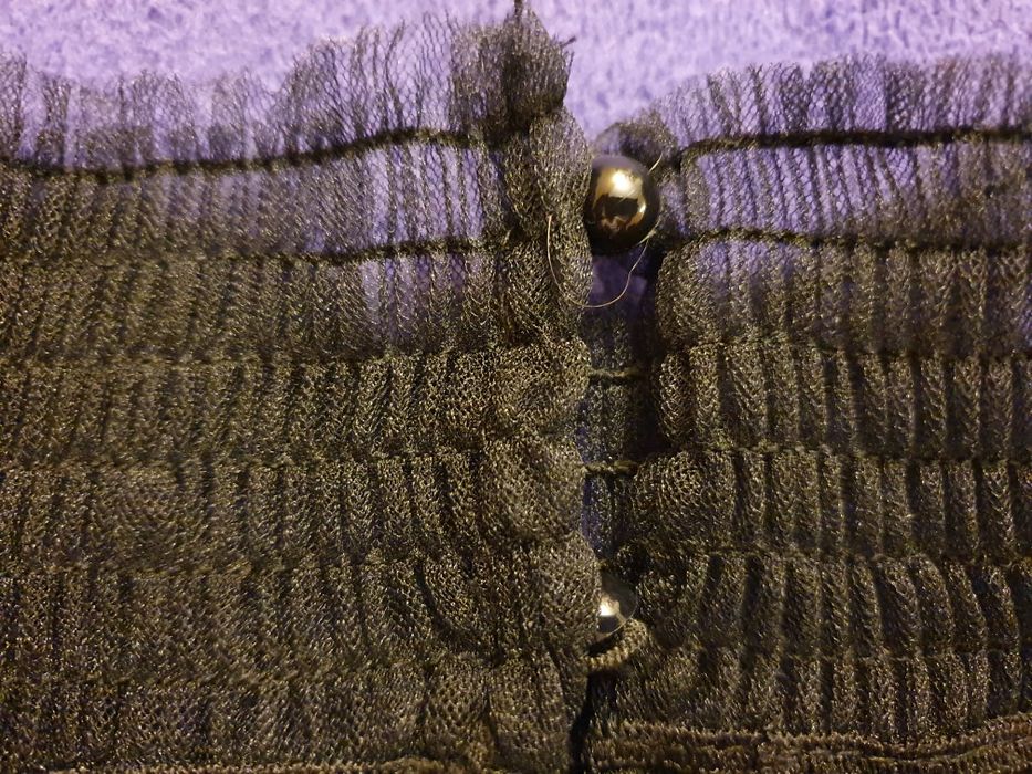 Bluzka tiulowa z czarnym topem