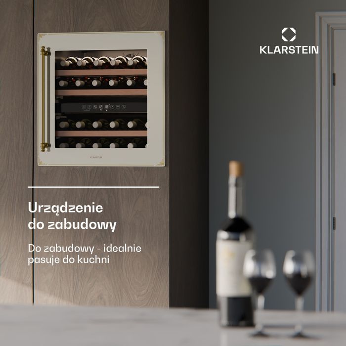 Nowa Winiarka Chłodziarka Lodówka na Wino Retro Klarstein Victoria 36