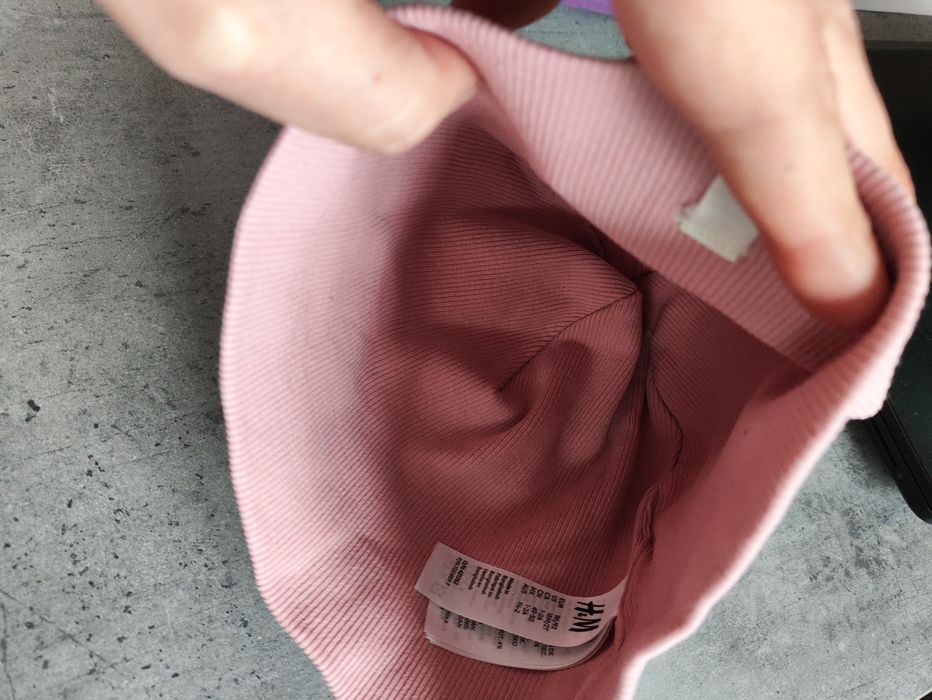 Różowa czapka 86/92 H&M