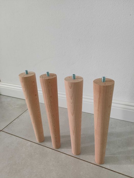 nogi bukowe 4 sztuki 30 cm