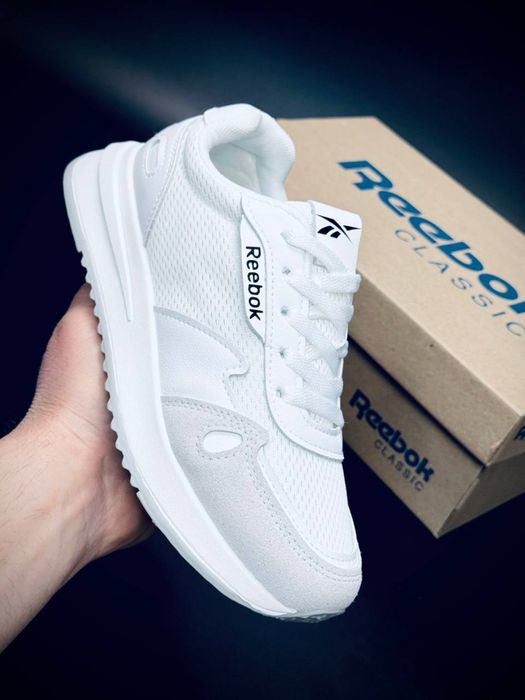 Шкіряні жіночі кросівки Reebok•кросовки рібок•веснянке жіноче взуття