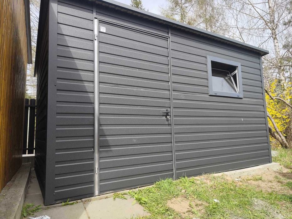 Wiatka ogrodowa |GARAŻ BLASZANY |Domek Ogrodowy| Magazyn | – Maj-Blach