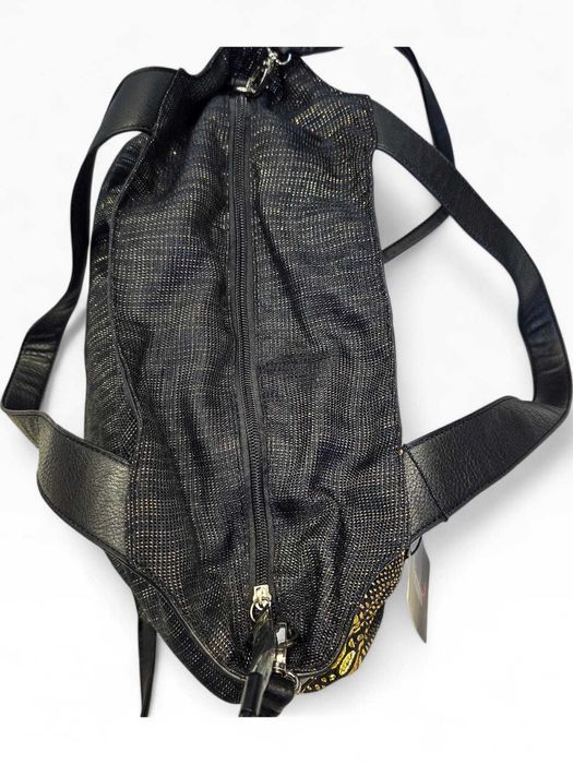 Mala Primadonna Preta & Dourado – Modelo Shoulder/Crossbody