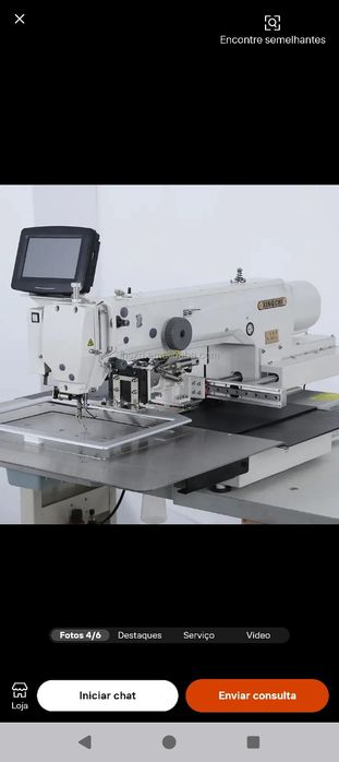 Máquina de costura automática nova