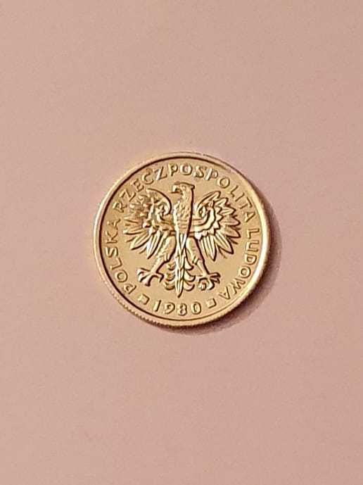 2 złote mosiądz . PRL - rok 1980  .
