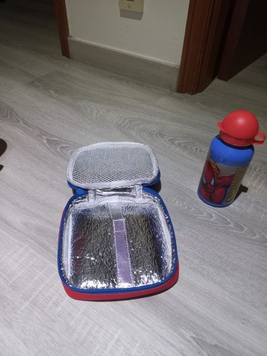 Garrafa Térmica + Lancheira Spiderman