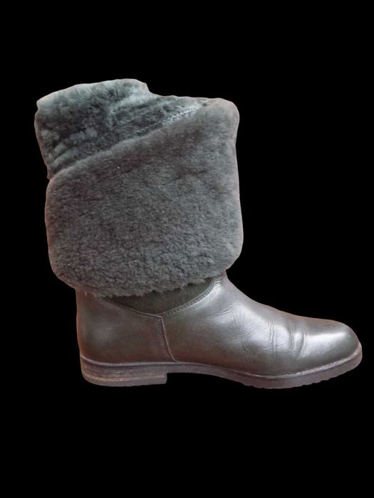 Bally сапоги ориг. замшевая кожа комб. с гладкой кожей овчиной chloe