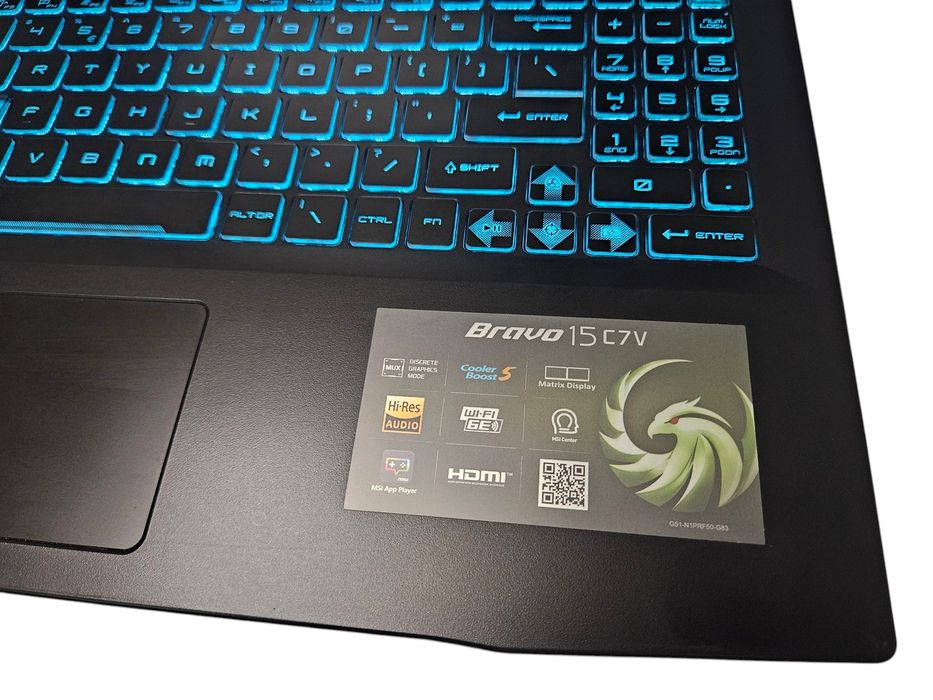 Laptop gamingowy MSI Bravo RTX 4060 Ryzen 7 SSD 1TB RAM 16GB