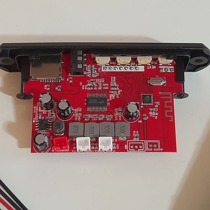 Bluetooth 5.0 мр3 модуль, декодер усилитель 2*60W. USB модуль FM AUX + пульт