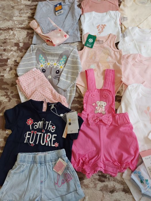 Пакет вещей на девочку от 0до 9мес