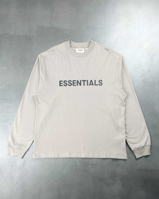Лонгслів Fear Of God Essentials Front Logo long sleeve Grey