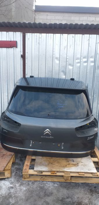 citroen c4 ii picasso 13- klapa bagażnika tył listwa chrom