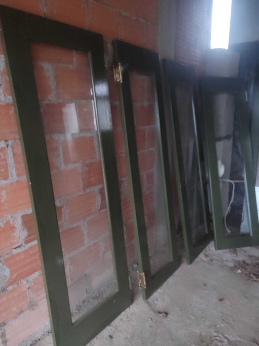 Portas com vidro duplas