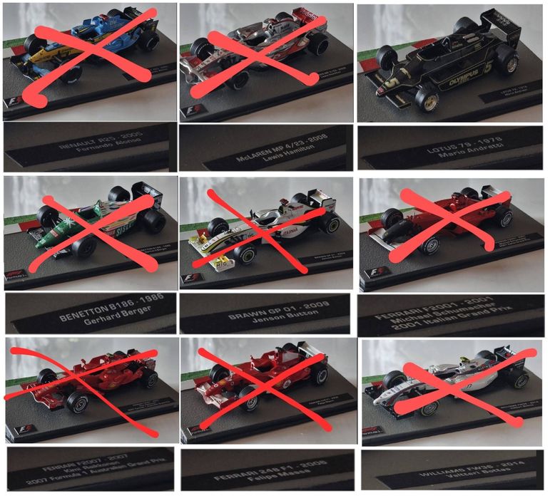 Coleção Miniaturas F1 1:43 Altaya