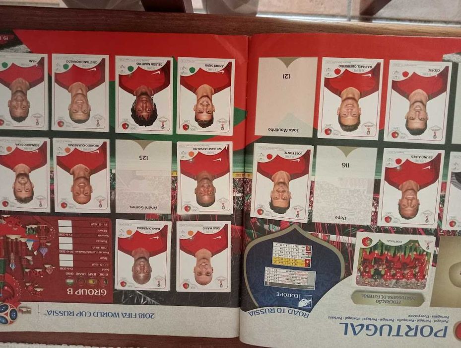 caderneta de cromos fifa world cup russia, 2018, faltam 66 cromos de 681