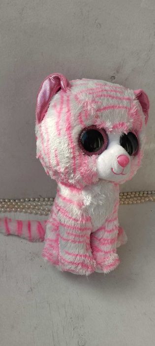 Рожеве тигреня тигренок розовый  игрушка