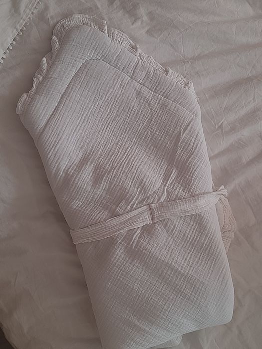 Rożek muślinowy biały