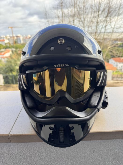 Capacete NEXX X.G200 Tracker Preto/Branco — S — ECE/DOT