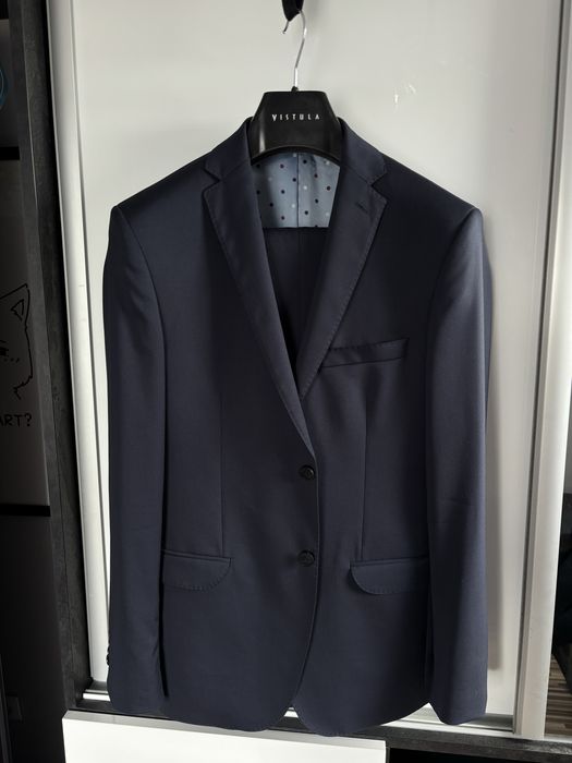 Garnitur Vistula Red Super Slim 50L – Vitale Barberis Canonico, 100% wełna Super 110’s