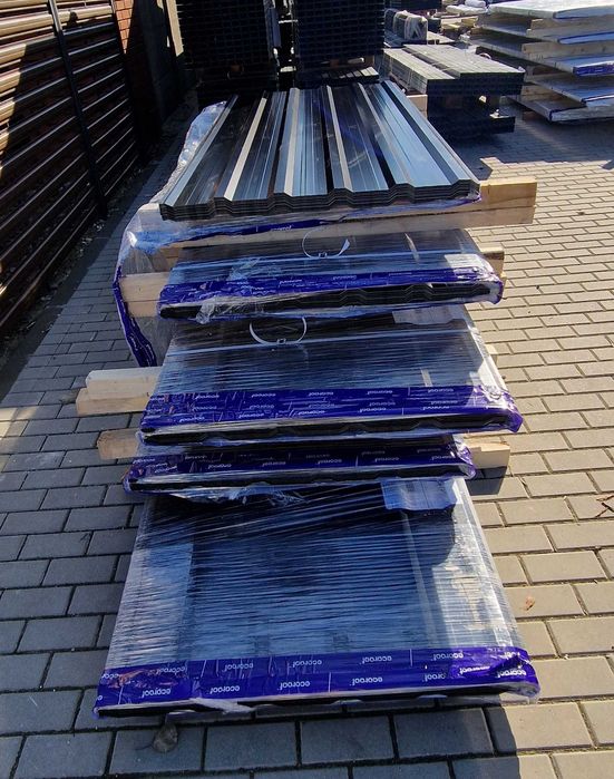 Blacha trapezowa T-18S czarny połysk RAL9005 obustronny - OD RĘKI!!!