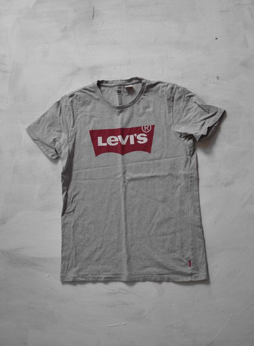 szara koszulka levis męska S levi's logo