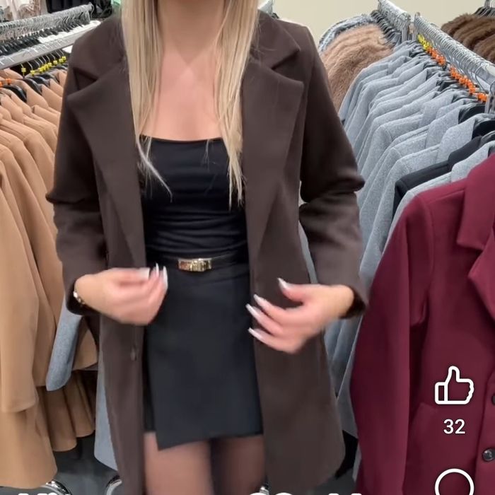 Płaszcz czekoladowy S Italy