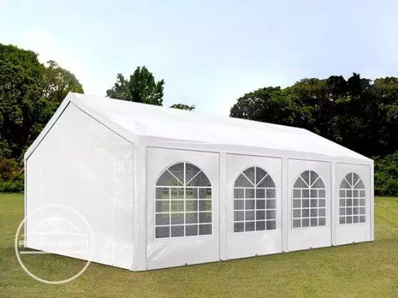 4x8 m Namiot imprezowy, ogrodowy, schowek PE 450 N, biały