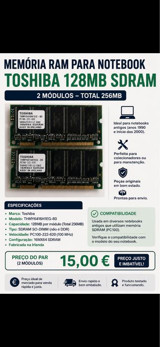 Memoria ram para notebook