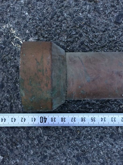 Agulheta ou Ponta de Mangueira de Incêndio em Cobre e Latão