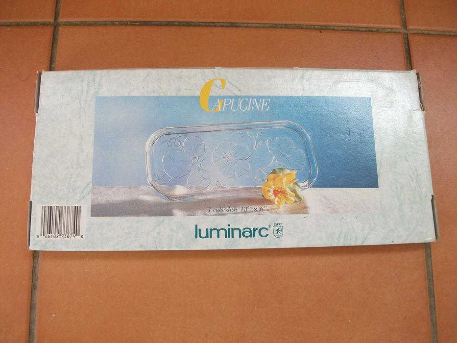 Torteira ou prato para bolo Luminarc rectangular (com caixa)64738200641027123